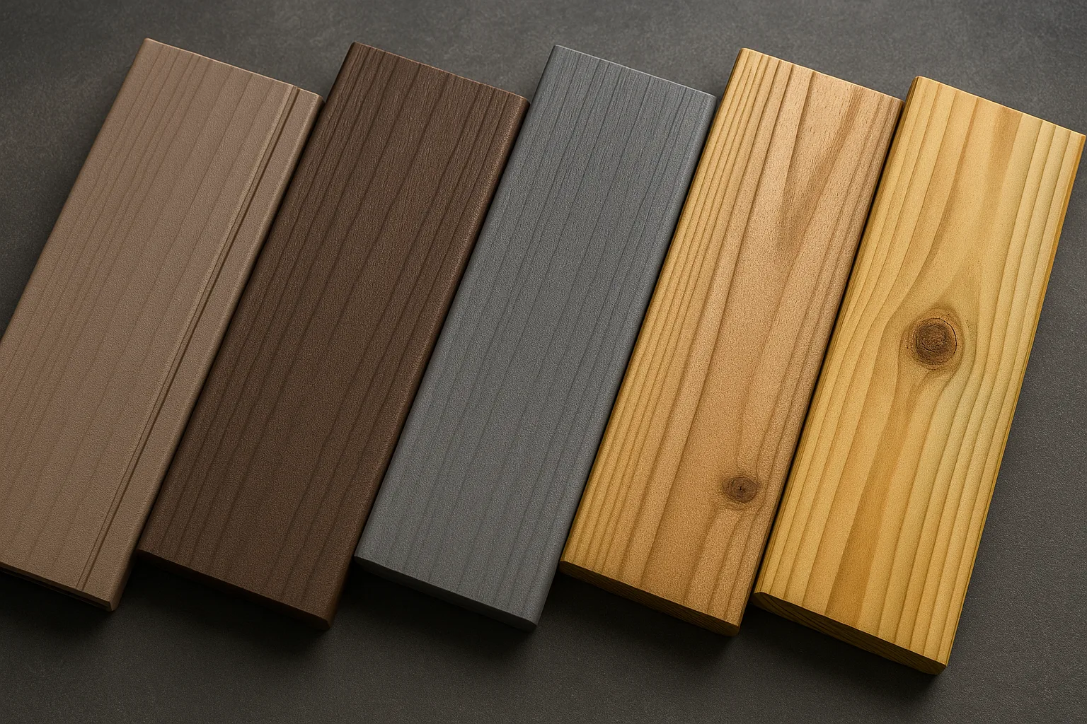 Composite, Wood, PVC decking comparisons for Lake Norman Docks