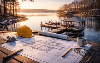 Dock project planning on Lake Norman during the off-season